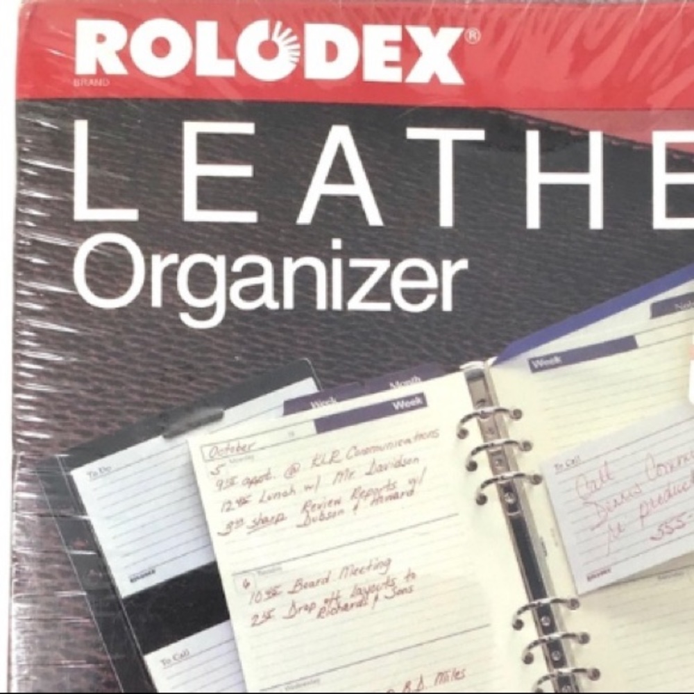 ROLODEX ❗️LEATHER ORGANIZER
